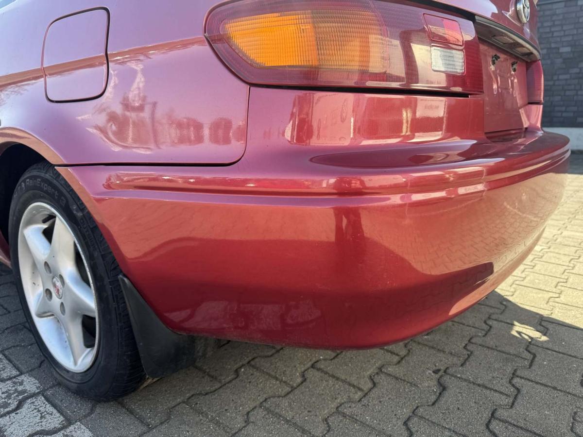 Toyota Paseo original Sto&szlig;stange Stossf&auml;nger hinten 3L9 Rotmetallic Bj.1997